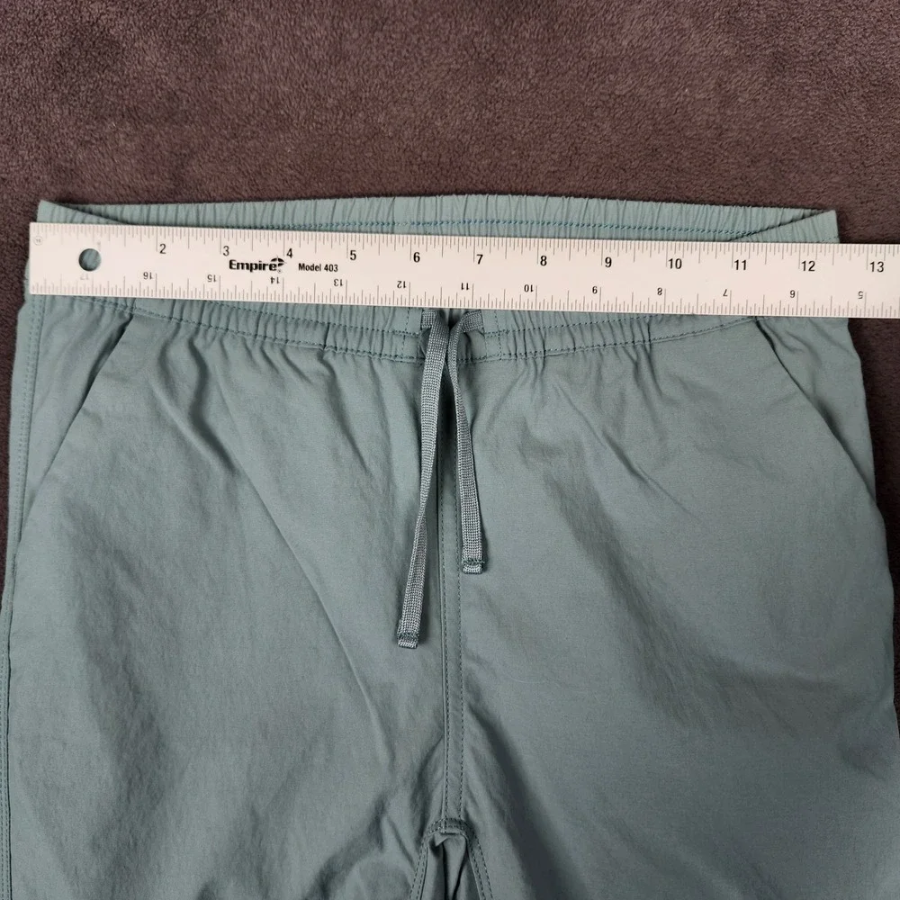 Patagonia Quandary Pants Kids Large 12 Blue Sage Drawstring Ankle Zip Hiking